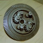 Crown wheel and differential gear